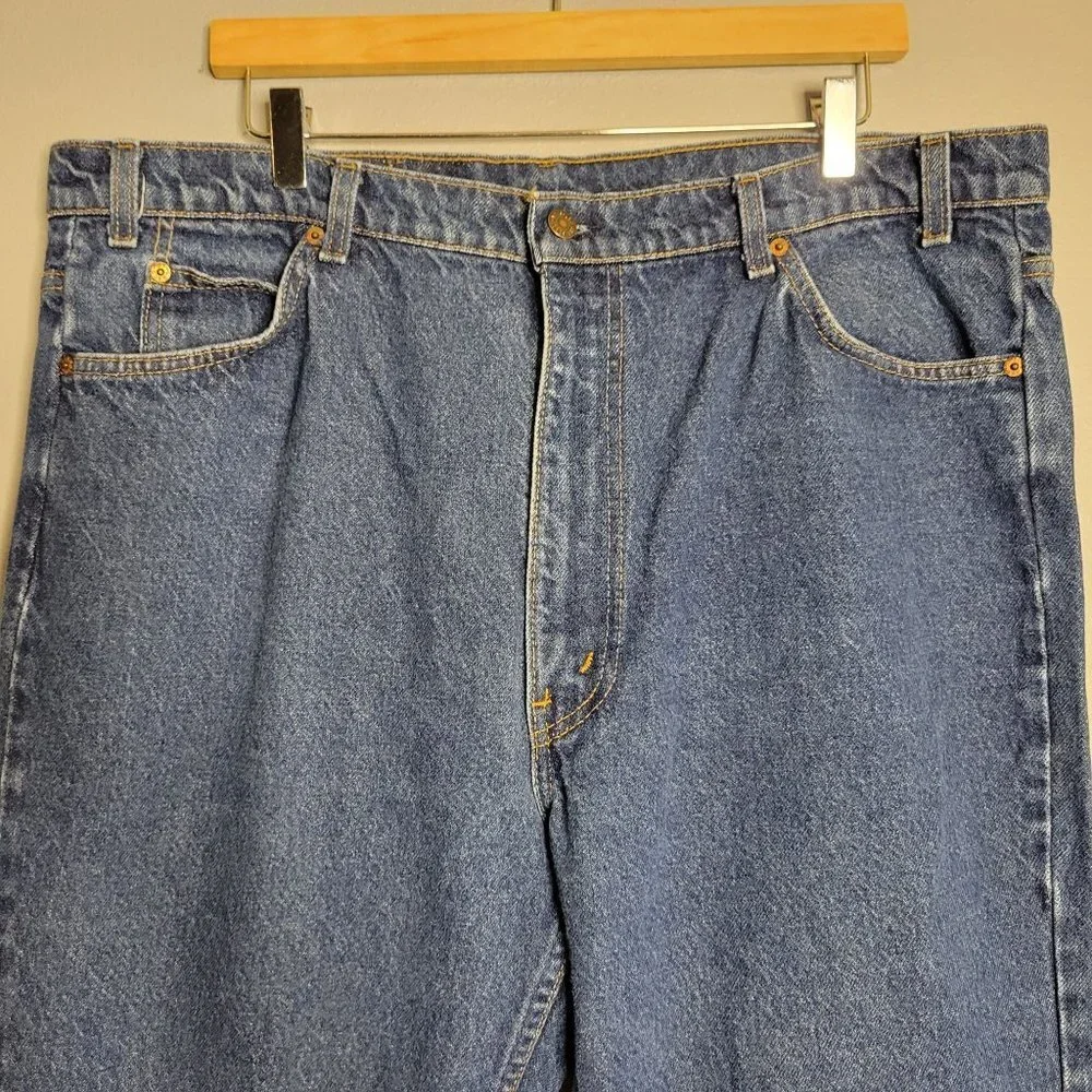 Levi's 517 Orange Tab‎ 70's or 80's Boot Cut Jeans Denim Blue Men's sz 38x30